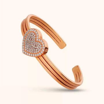Rose Gold Enchanted Heart - Bracelet
